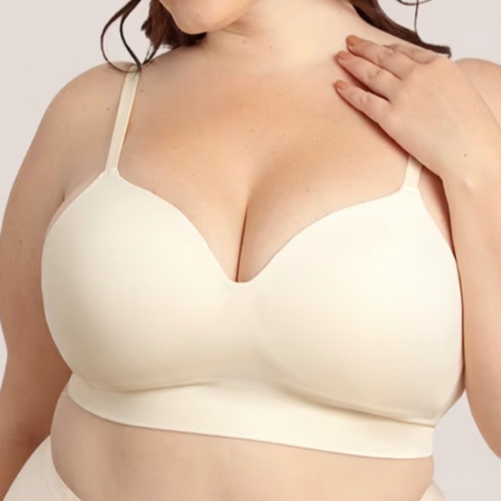NEW! Shapermint truekind Supportive Comfort Wireless Shaping Bra, 2XL, Chai